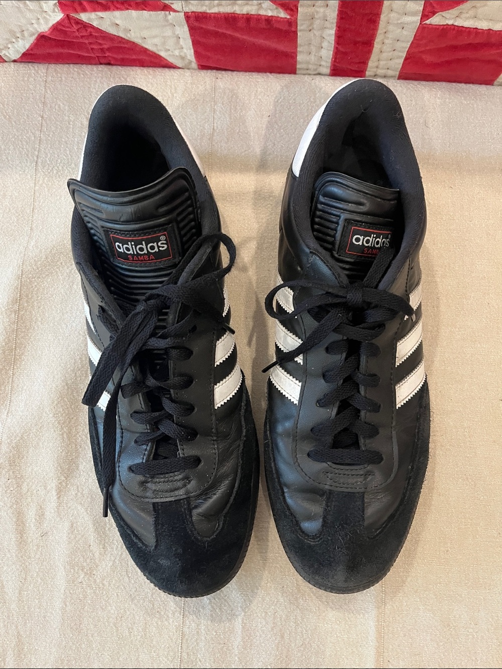 adidas Samba Black & White Men's US 12